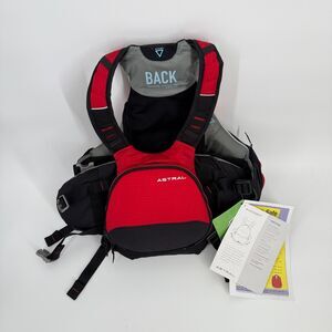 Astral Life Vest PFD Blue Jacket Red Size Small Medium Whitewater Floating